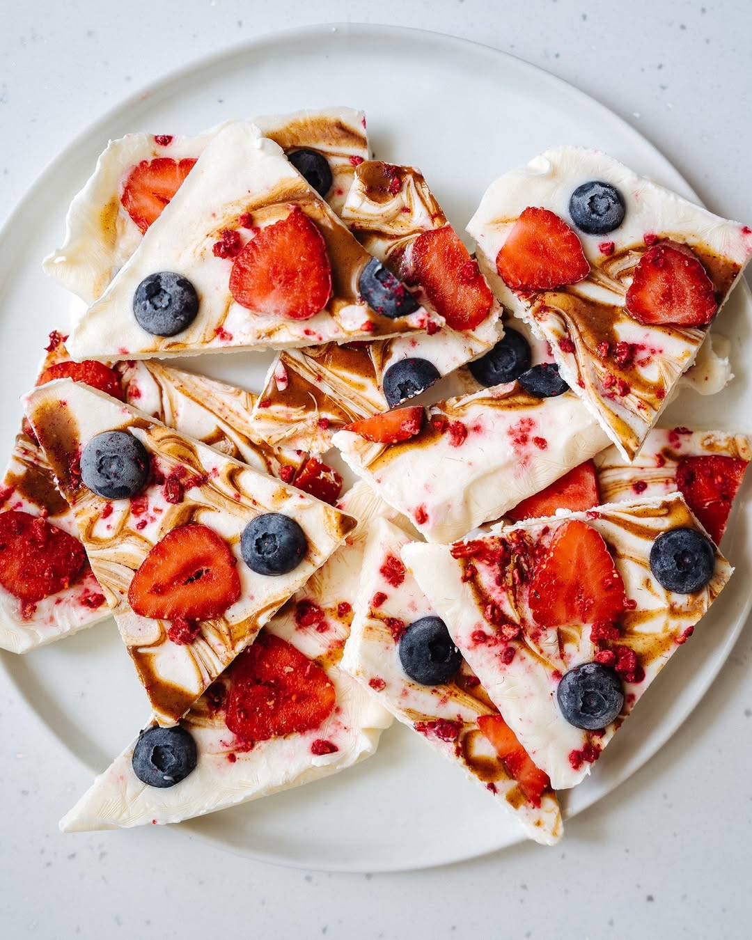 Peanut Butter Berry Yogurt Shards