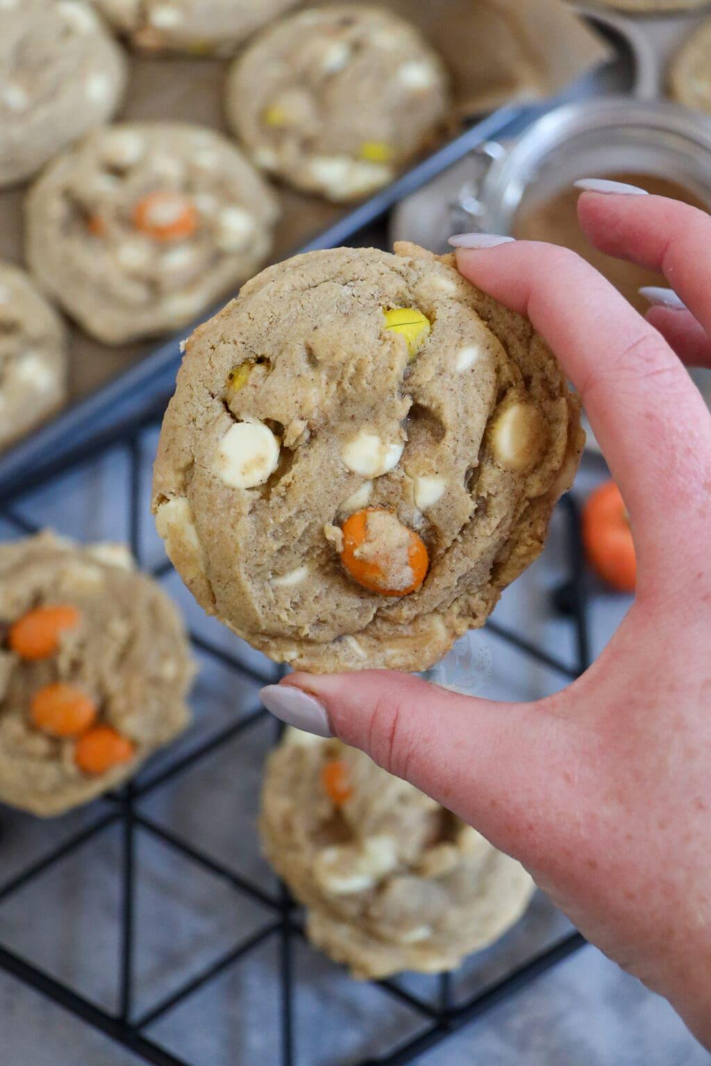 Perfectly Spiced Pumpkin Cookies with a Soft Center