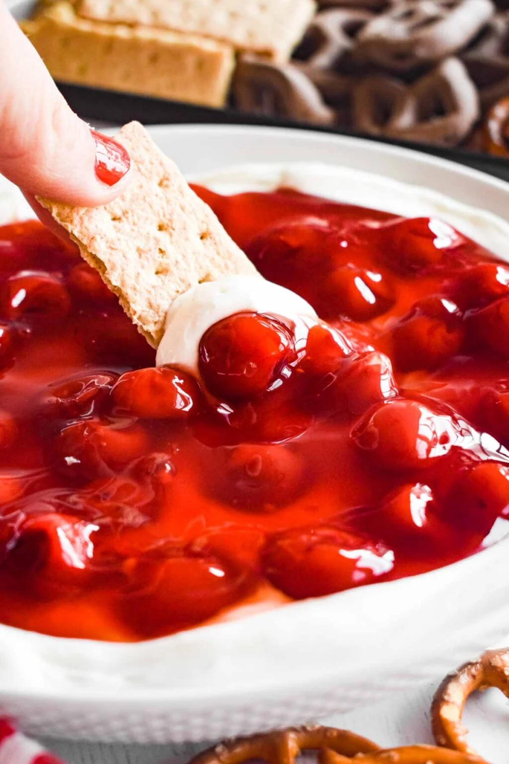 Dip Your Way to Dessert Bliss with Cherry Cheesecake