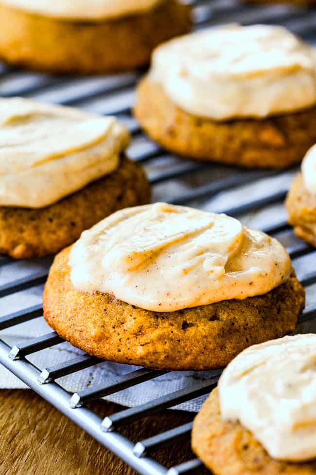Cinnamon Cream Cheese Pumpkin Cookies