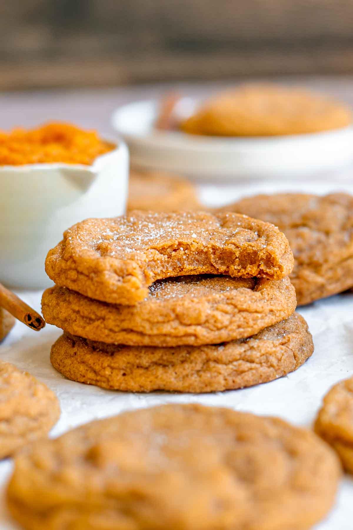 Ultra-Chewy Pumpkin Spice Cookies