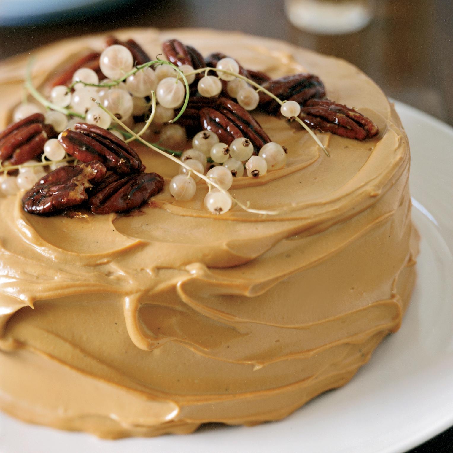 Pumpkin Cake with Caramel Cream Cheese Frosting